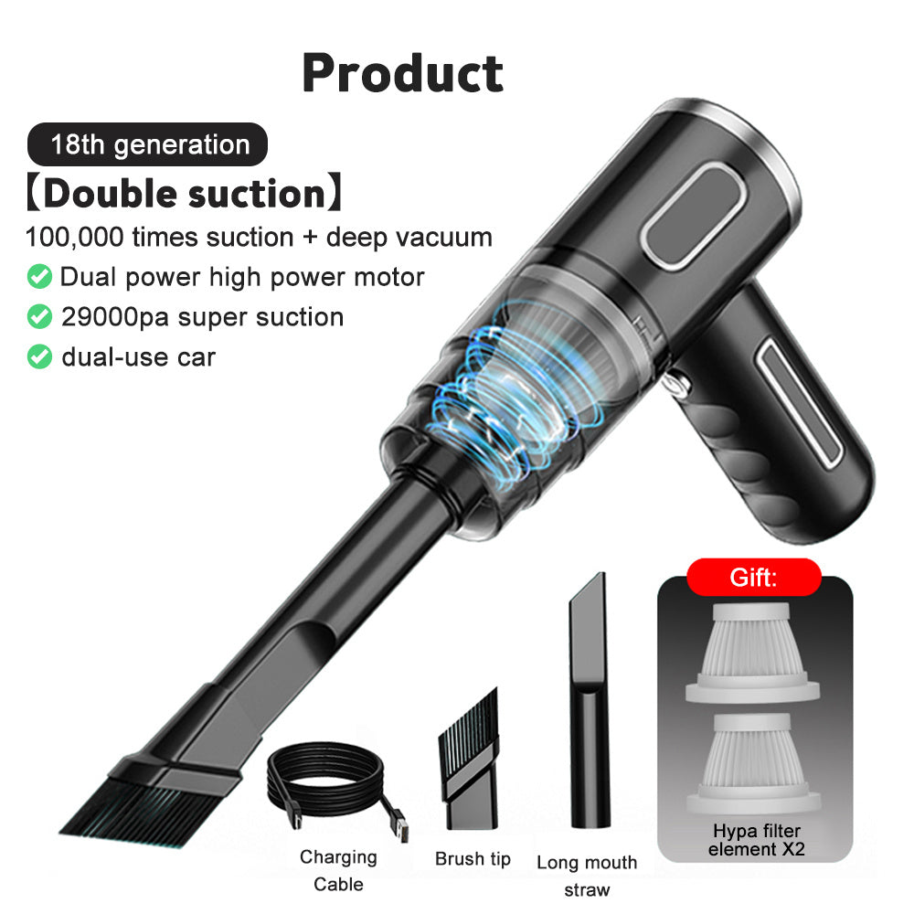 Wireless Portable Vacuum Cleaner – Dual Power 18th Generation Suction