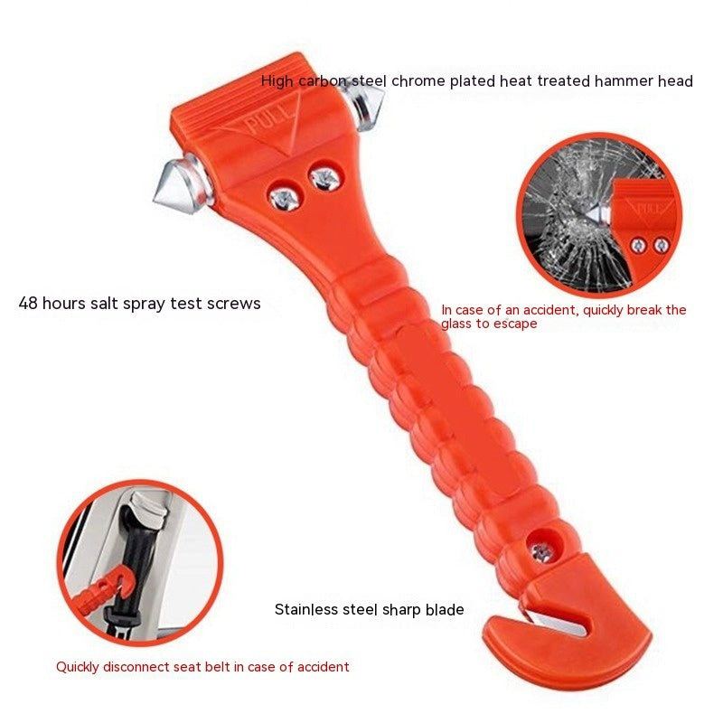 Car 2-in-1 Safety Hammer Fire Escape Tool