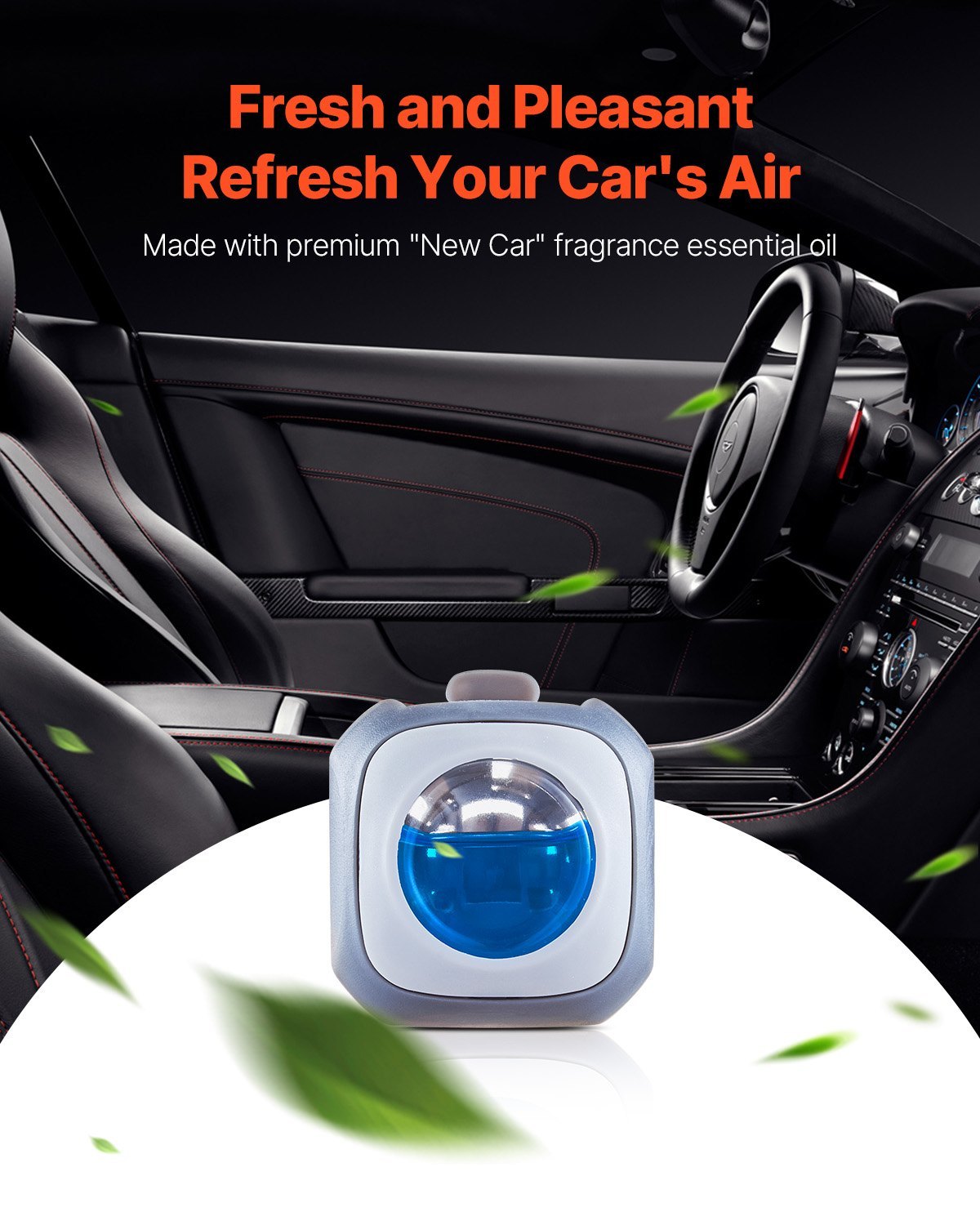 Vevor Car Air Freshener 6-Pack Vent Clip – New Car Scent (4ml Each)