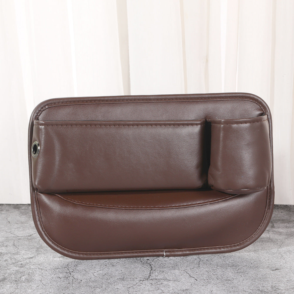 T3 LuxeGap Leather Car Seat Organizer