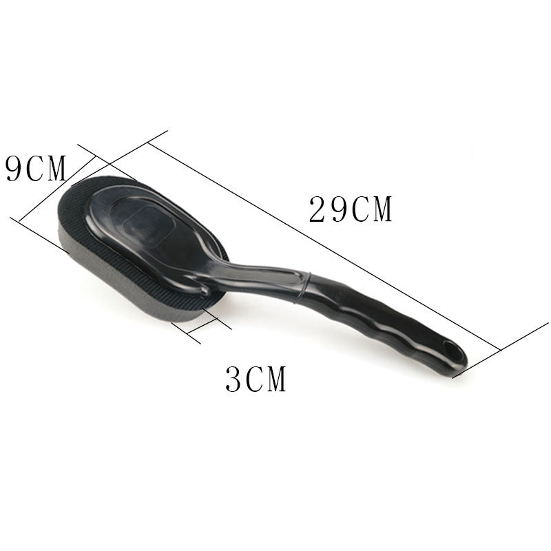 T3 ShineMaster Tire Brush - Long Handle Sponge Applicator