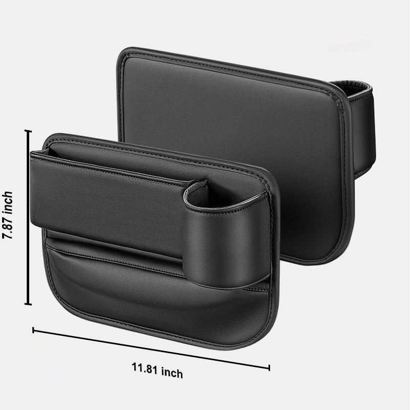 T3 LuxeGap Leather Car Seat Organizer