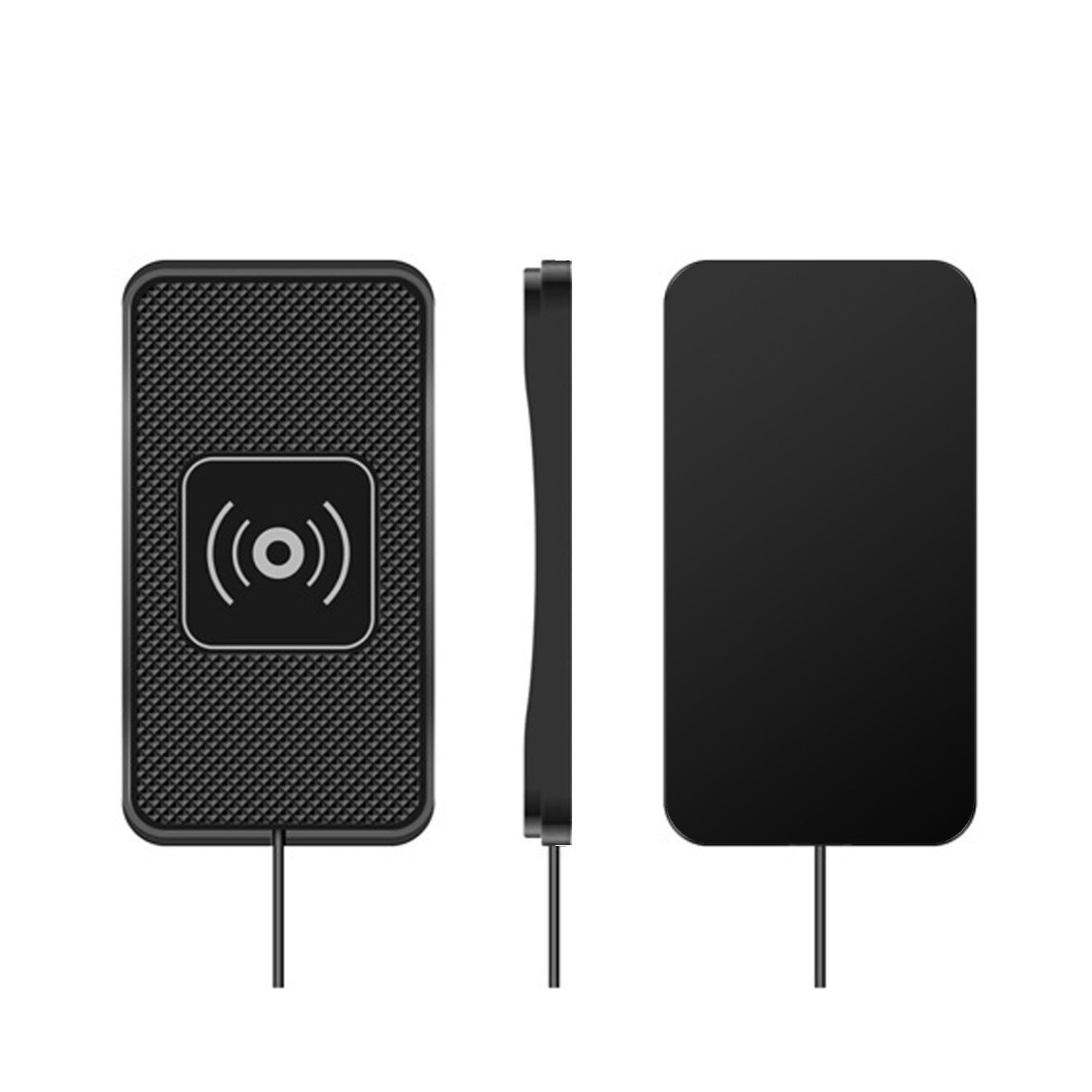 15W Car Anti-Slip Wireless Charging Pad – 2-in-1 Fast Charger