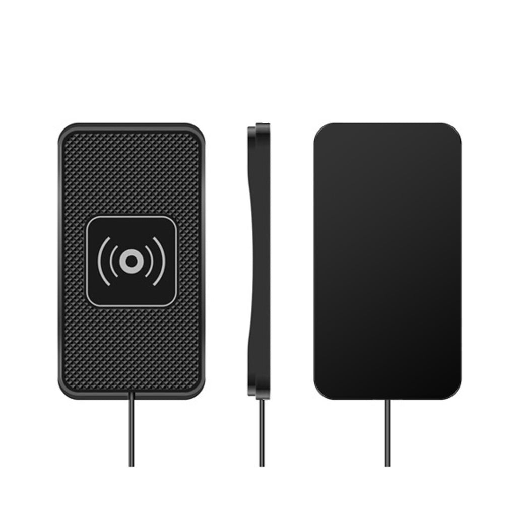15W Car Anti-Slip Wireless Charging Pad – 2-in-1 Fast Charger