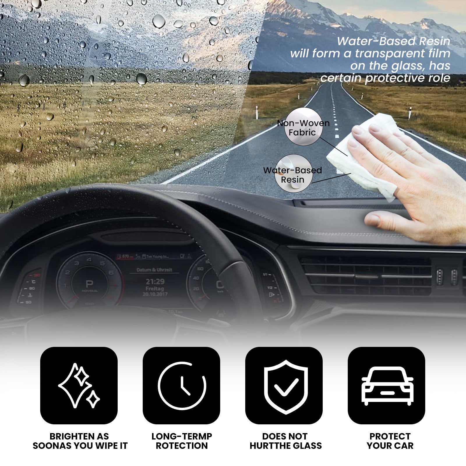 Car Anti-fog Rainproof Wipes